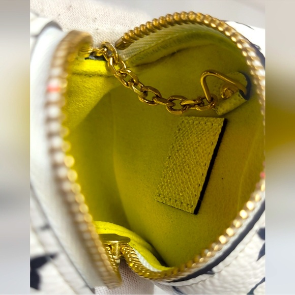 💯 Authentic Louis Vuitton White Monogram Giant Porte Monnaie Cube - Picture 7 of 12